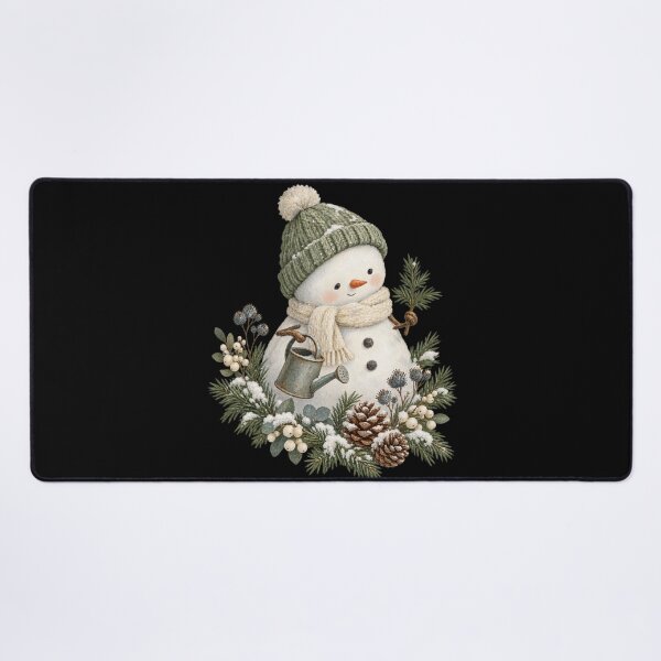 Item preview, Little Snow Gardener Botanical Snowman Christmas designed and sold by PhylonBoxx.