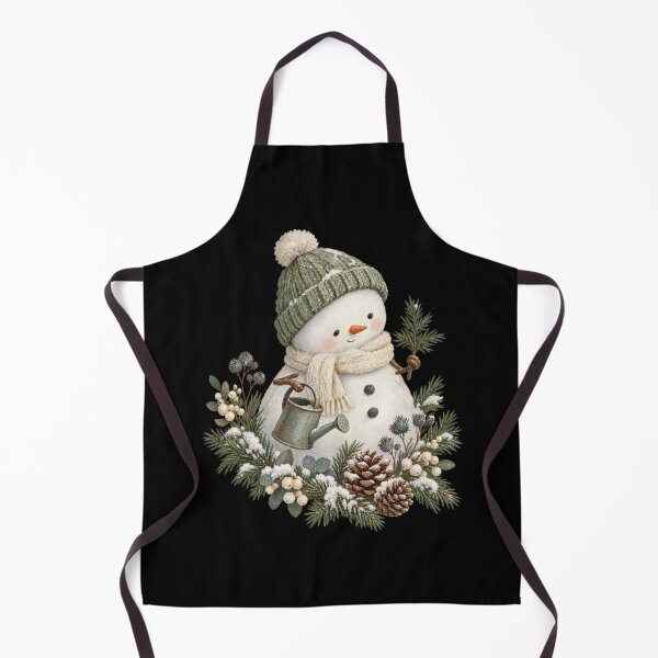 Item preview, Little Snow Gardener Botanical Snowman Christmas  designed and sold by PhylonBoxx.