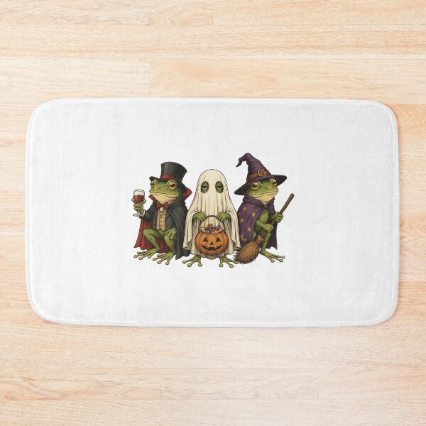 Item preview, Halloween Frog Trio Cute Spooky Frogs Vampire Ghost Witch designed and sold by BuncoHearas.
