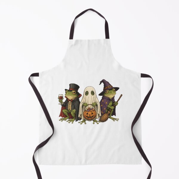 Item preview, Halloween Frog Trio Cute Spooky Frogs Vampire Ghost Witch designed and sold by BuncoHearas.