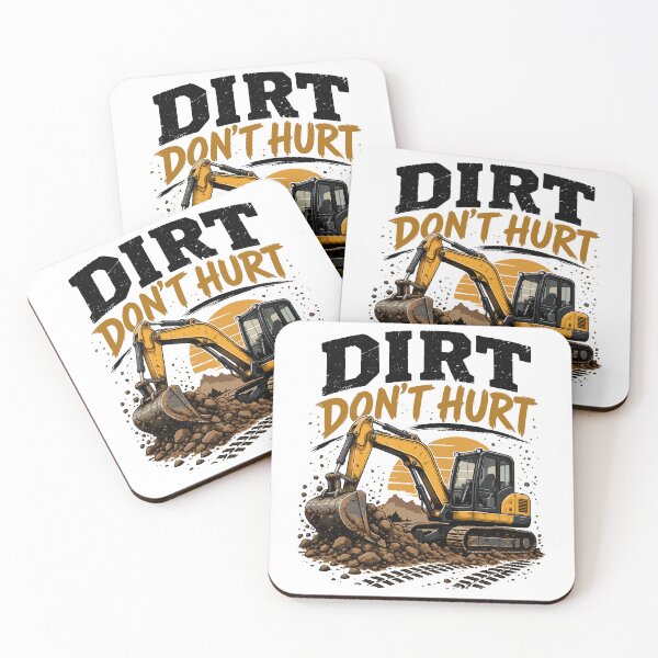 Item preview, Dirt Don't Hurt Excavator Construction Operator designed and sold by roni-harbor.
