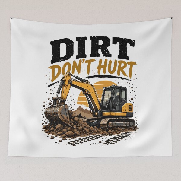 Item preview, Dirt Don't Hurt Excavator Construction Operator designed and sold by roni-harbor.