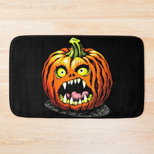 Item preview, Crazy Halloween Pumpkin With Strange Face And Sharp Teeth designed and sold by QQQueen.