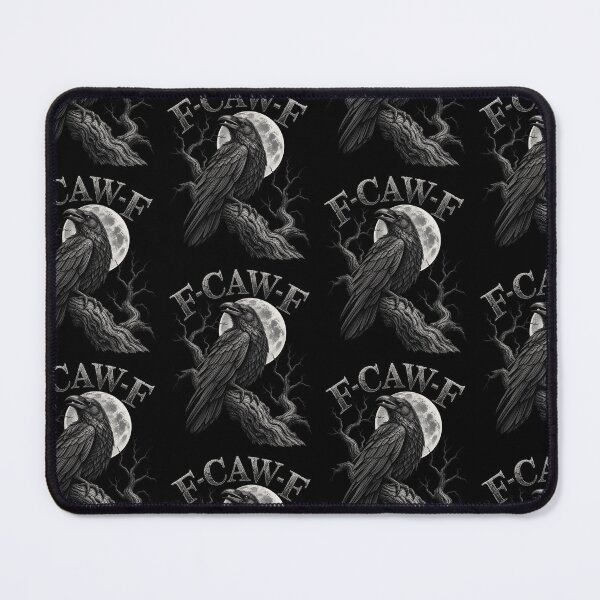 Item preview, F-Caw-F Black Crow Moon Vintage Retro Halloween Dark Humor designed and sold by GiftsProShop.