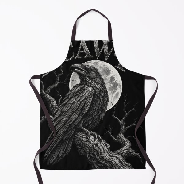 Item preview, F-Caw-F Black Crow Moon Vintage Retro Halloween Dark Humor designed and sold by GiftsProShop.