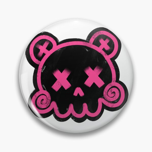 Item preview, Pink bear skully designed and sold by GalaxyKatt .