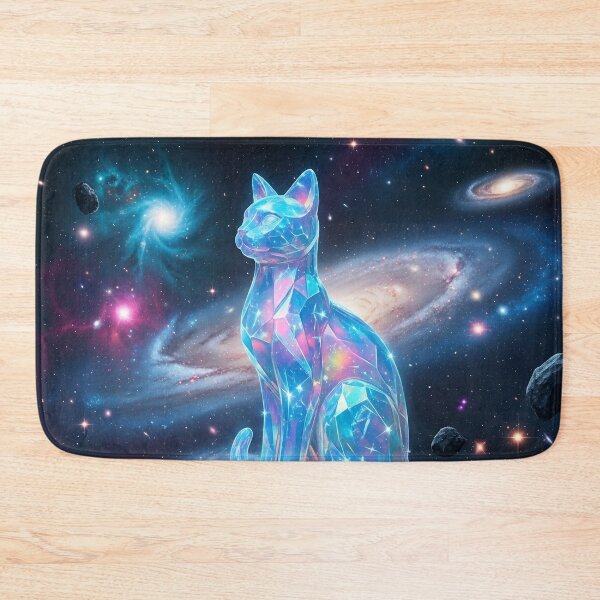 Item preview, Cosmic Opalite Cat Mystical Celestial Animal Art designed and sold by Glitchart66.