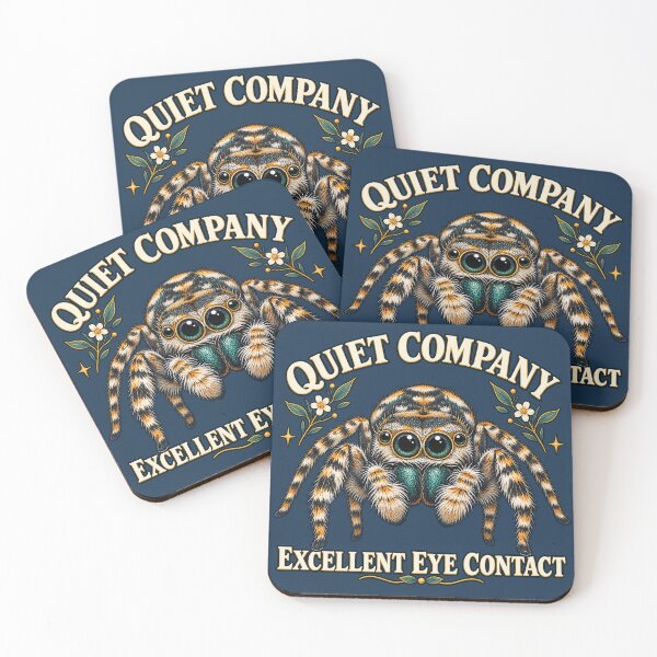 Item preview, Quiet Company, Excellent Eye Contact | Jumping Spider designed and sold by Simply Mine Vibes.