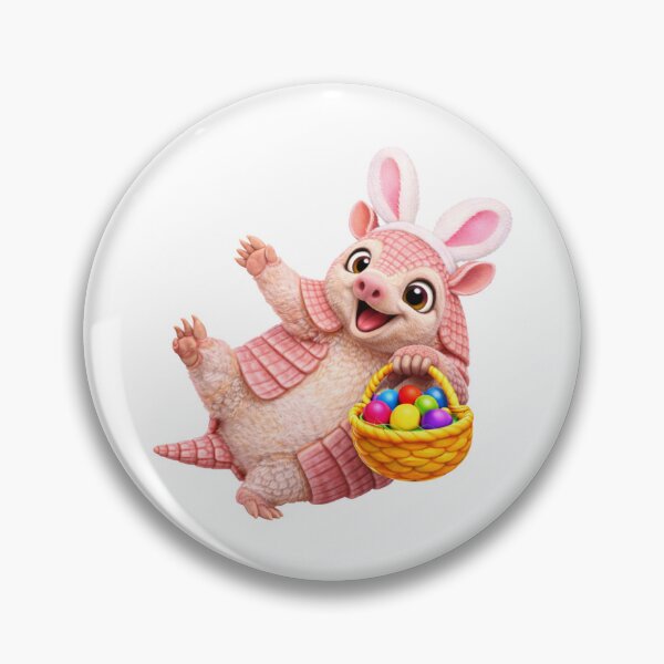 Item preview, Pink Fairy Armadillo Easter Basket designed and sold by Sillytoe.