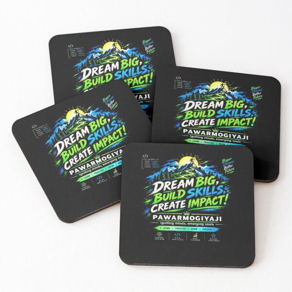 Item preview, Dream Big Build Skills Create Impact Motivational Quote designed and sold by Pawar1999.
