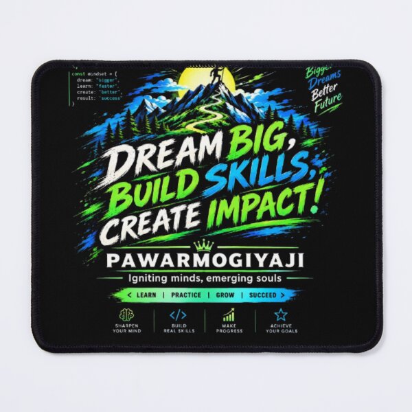 Item preview, Dream Big Build Skills Create Impact Motivational Quote designed and sold by Pawar1999.