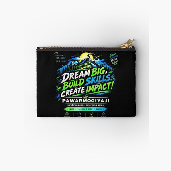 Item preview, Dream Big Build Skills Create Impact Motivational Quote designed and sold by Pawar1999.