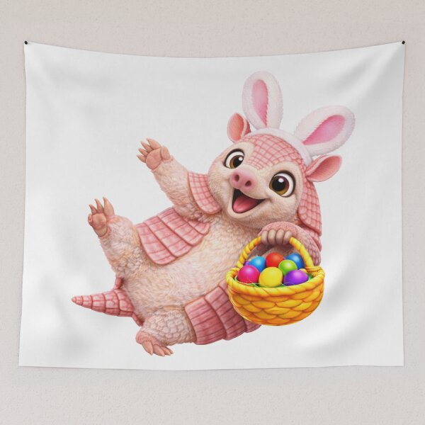 Item preview, Pink Fairy Armadillo Easter Basket designed and sold by Sillytoe.