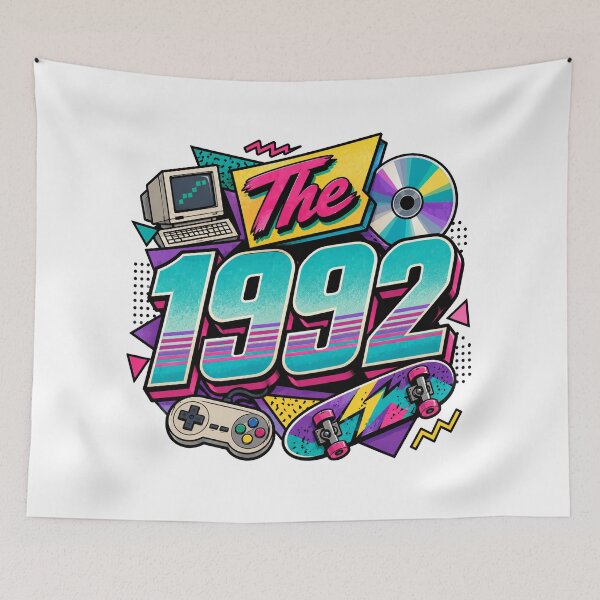 Item preview, The 1992 Neon Birthday designed and sold by RedCircleArt.
