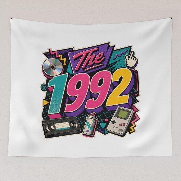 Item preview, The 1992 Retro Tech Birthday designed and sold by RedCircleArt.