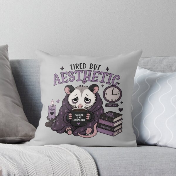 Item preview, Tired But Aesthetic Possum Night Owl Dark Academia designed and sold by Créative touche .