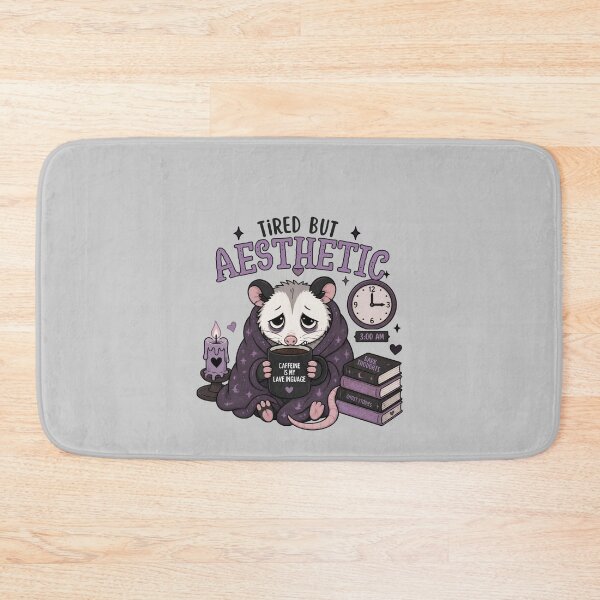Item preview, Tired But Aesthetic Possum Night Owl Dark Academia designed and sold by Créative touche .