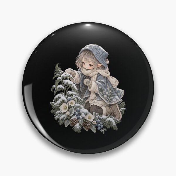 Item preview, Frost Fern Elf Mystic Winter Botanical  designed and sold by PhylonBoxx.
