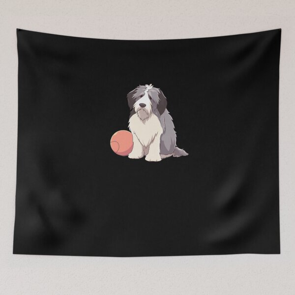 Item preview, Cute Bearded Collie Sad Sticker designed and sold by Shopthuthanh.