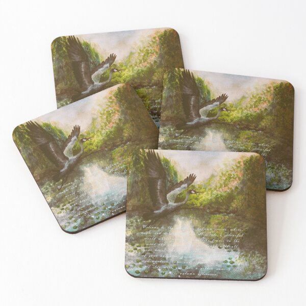Item preview, The flight of the crane in the autumn landscape designed and sold by HanneKatariina-.