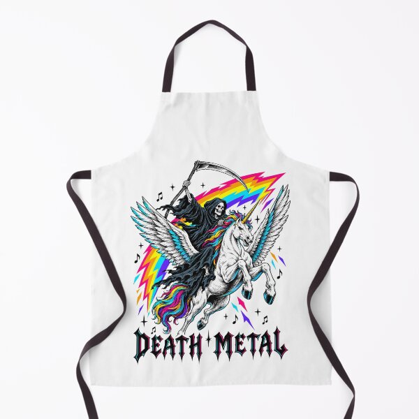 Item preview, Death Metal Funny Grim Reaper Unicorn Rock Music designed and sold by roni-harbor.