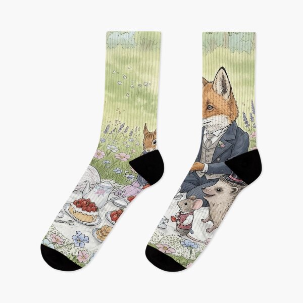 Item preview, Victorian Woodland Animals Picnic Vintage Art designed and sold by Glitchart66.