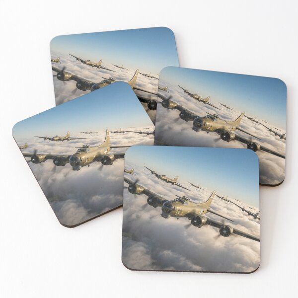 Item preview, B-17 Flying Fortress Squadron Above Clouds designed and sold by Airpower Art.