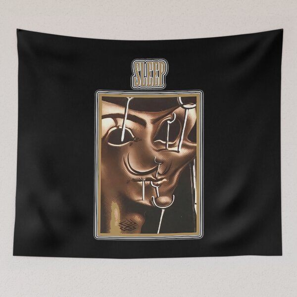 Item preview, Stoner Metal Band Golden Face Portrait designed and sold by AFKChic.
