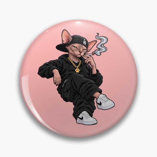 Item preview, gangsta cat sticker designed and sold by FunkyMonkeys1.