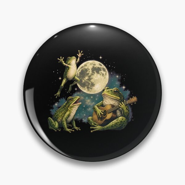 Artikelvorschau, Mystischer Frosch, Mondscheinmusik, niedliche Frösche, himmlische Natur entworfen und verkauft von BuncoHearas.