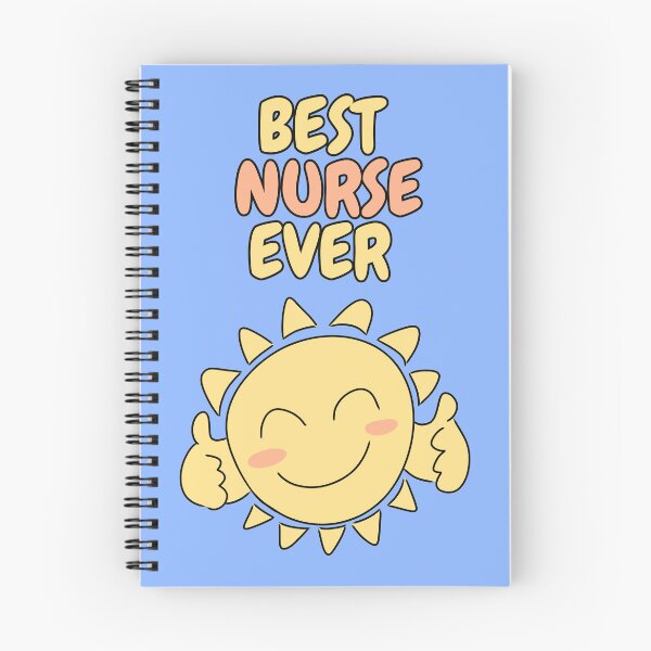Item preview, BEST NURSE EVER Cute Sun Pastel Blue designed and sold by HugSomeNettles.