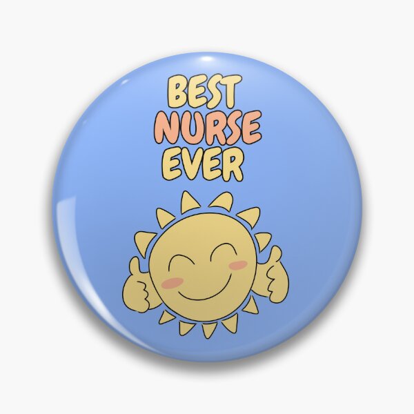 Item preview, BEST NURSE EVER Cute Sun Pastel Blue designed and sold by HugSomeNettles.
