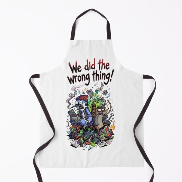 Item preview, Mordecai And Rigby We Did The Wrong Thing Explosion Regular Show Fan Art Classic  designed and sold by circliqueart.