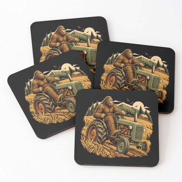 Item preview, Bigfoot Farmer Riding Tractor Funny Farming designed and sold by roni-harbor.