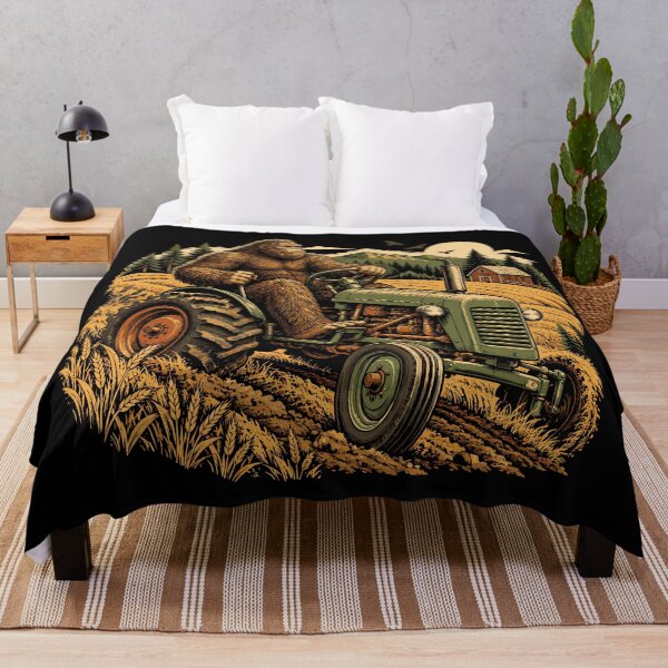 Item preview, Bigfoot Farmer Riding Tractor Funny Farming designed and sold by roni-harbor.