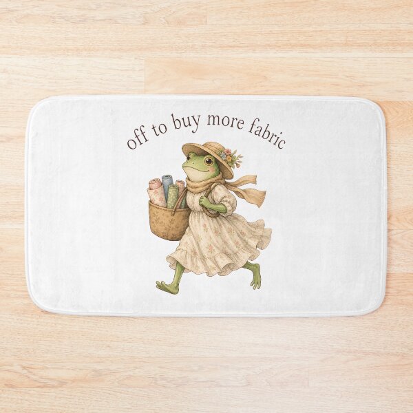 Item preview, Off To Buy More Fabric Funny Frog Sewing Quilting designed and sold by BuncoHearas.