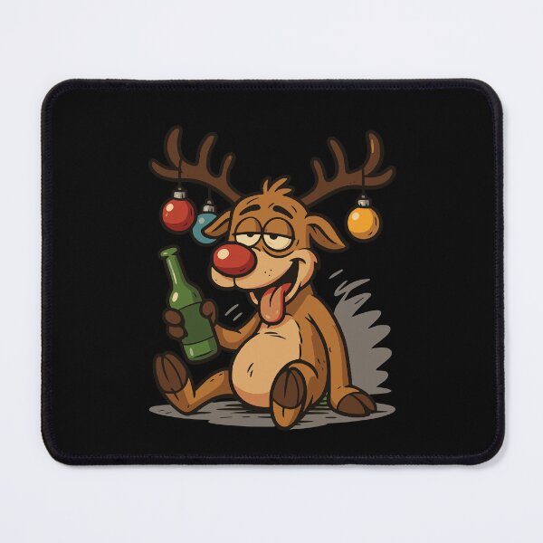 Item preview, Drunken reindeer Christmas beer humor designed and sold by Loona97.