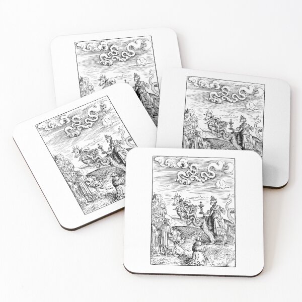 Item preview, Traditional Medieval Mythical Beast Woodcut Engraving Art designed and sold by JohnFeistd.