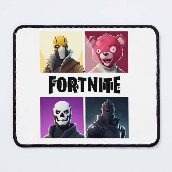 Item preview, Fortnite Characters Yellow Masked Figure Pink Bear Skull Knight designed and sold by EuginaVasquez.