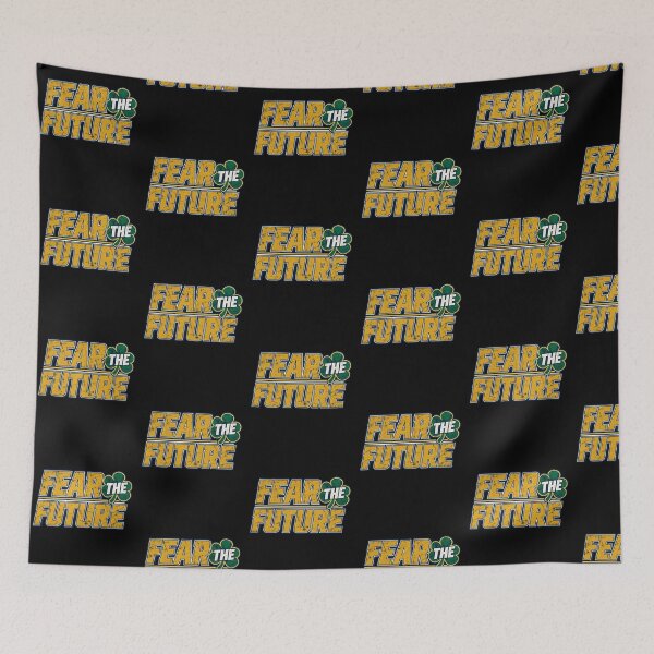 Item preview, Fear The Future Shamrock Clover Retro Varsity Sports Design designed and sold by YasuoShop.