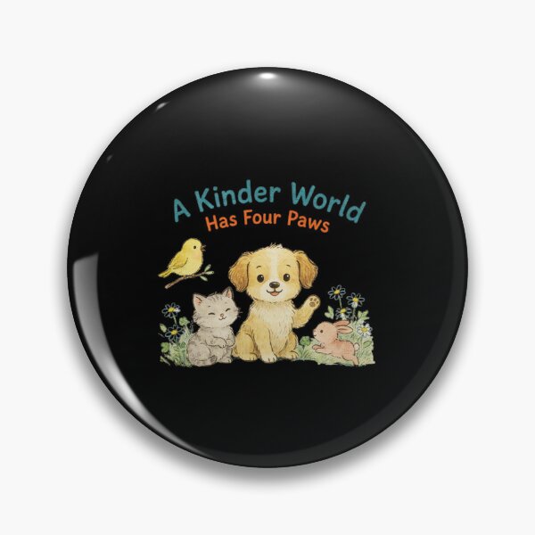 Item preview, A Kinder World Has Four Paws designed and sold by mirciashop.
