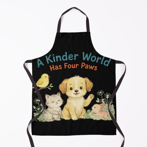 Item preview, A Kinder World Has Four Paws designed and sold by mirciashop.