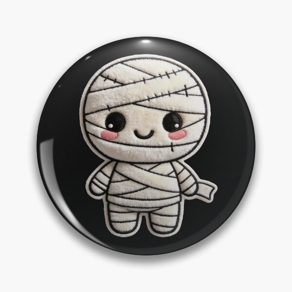 Item preview, Spooky Kawaii Mummy - Creepy Cute Halloween Mascot Plushie Style designed and sold by thelexiverse.