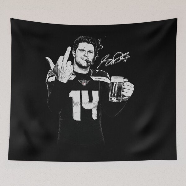 Item preview, Sam Darnold Middle Finger Seattle Football Vintage designed and sold by speakmanArt.