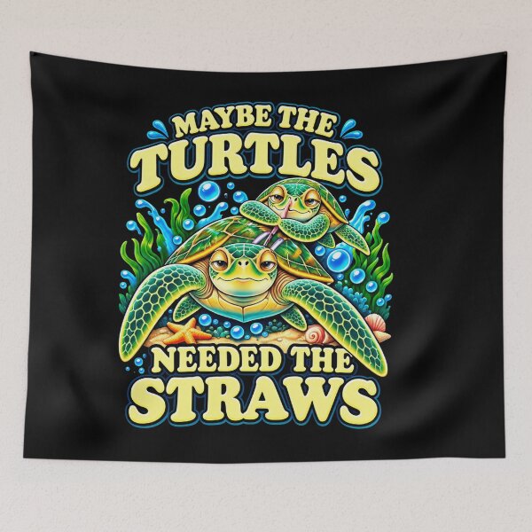 Item preview, Maybe The Turtles Needed The Straws  designed and sold by speakmanArt.