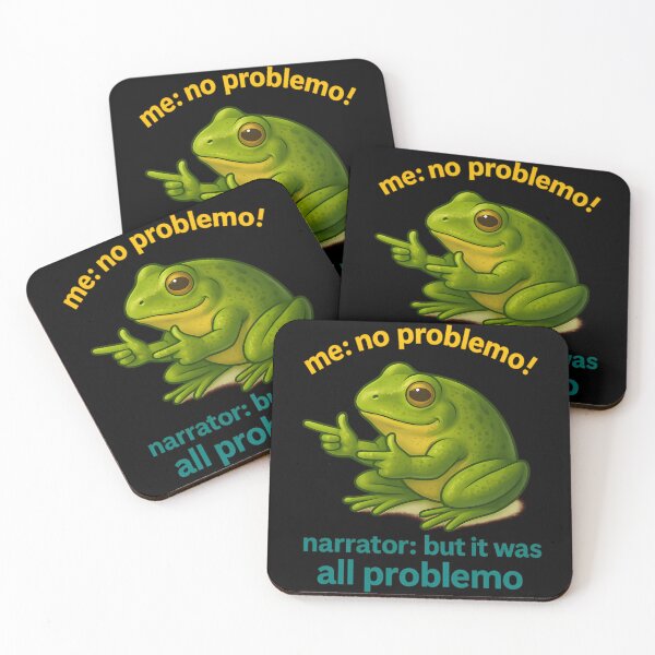 Item preview, No Problemo Funny Frog Sarcastic Humor Meme designed and sold by BuncoHearas.
