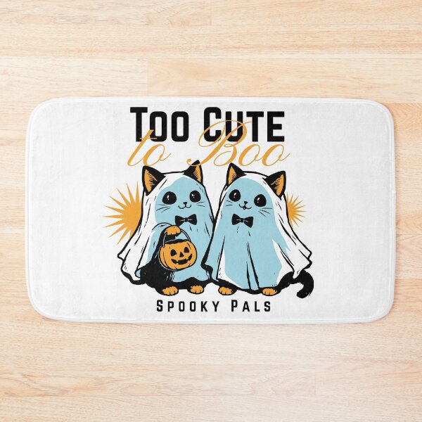 Item preview, Too Cute to Boo Spooky Pals | Ghost Cats Halloween Art designed and sold by Nobody Shadow Art.