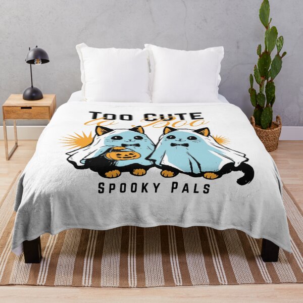 Item preview, Too Cute to Boo Spooky Pals | Ghost Cats Halloween Art designed and sold by Nobody Shadow Art.