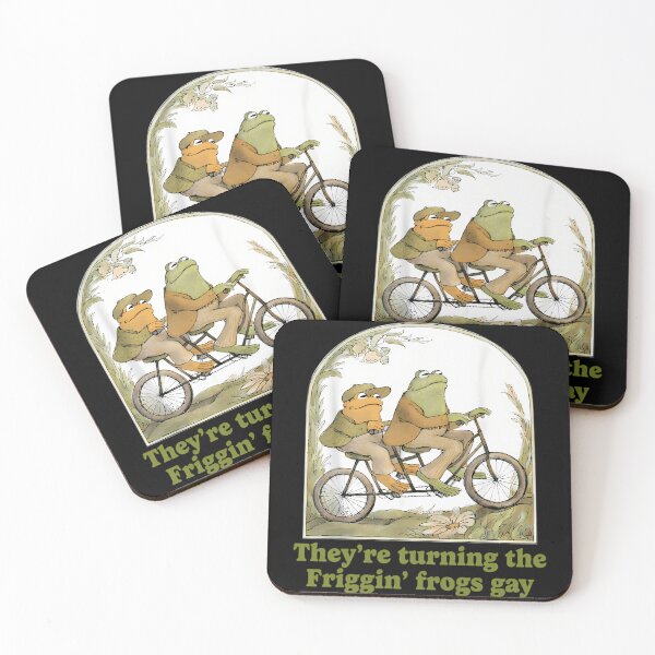 Item preview, Funny Frog Couple Bicycle Ride Gay Humor designed and sold by BuncoHearas.