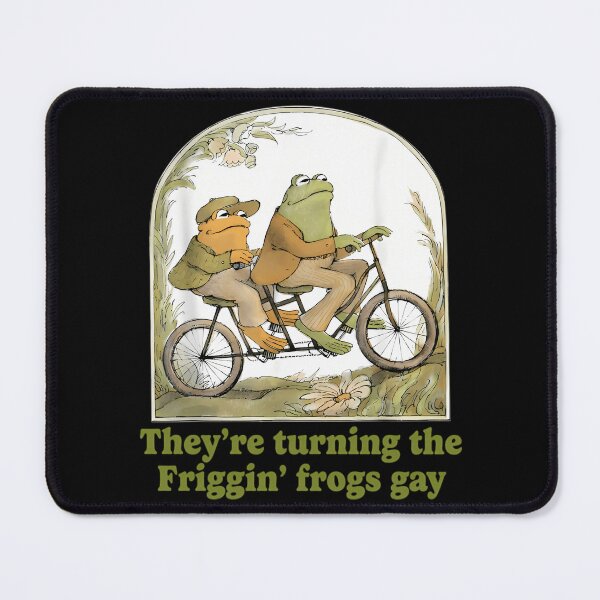 Item preview, Funny Frog Couple Bicycle Ride Gay Humor designed and sold by BuncoHearas.